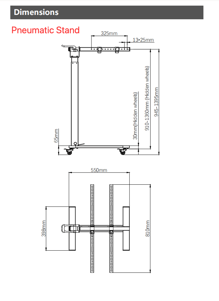 
                  
                    Pneumatic Stand Pro G4 or Max G4 - Rouge Care
                  
                